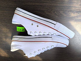 СКИДКА 44 р Білі кеди чоловічі конверси converse літні тканинні текстильні, фото 6