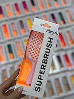 Щітка для волосся Janeke Superbrush рожева з білим 93SP226RSA