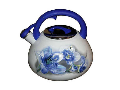 Чайник для плити 3,2л зі свистком, бак ручка 10L синій 00080387 ТМ ZAUBERG FG