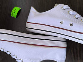 СКИДКА 44 р Белые кеды мужские конверсы converse летние тканевые текстильные, фото 4