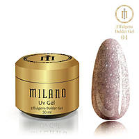 Milano Cosmetic Світловідбивний гель Effulgence Builder Gel № 04 для нігтів, 30 мл
