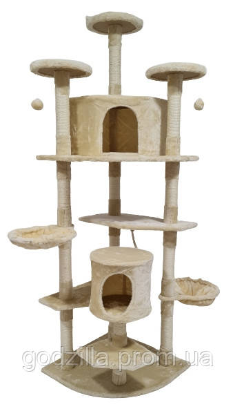 Кігтеточка, будиночок, дряпка для кішок Avko CatTree 1965 Beige, фото 1