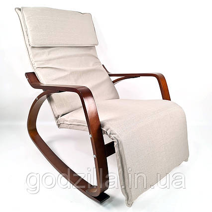 Крісло гойдалка Avko ARC003 Walnut Beige