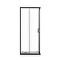 Скляна душова кабіна AVKO Glass RDR06, 190х90х90 Black, фото 2