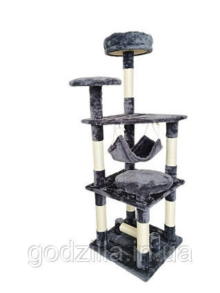 Кігтеточка, будиночок, дряпка для кішок Avko CatTree 1222 Grey