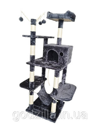 Кігтеточка, будиночок, дряпка для кішок Avko CatTree 1062 Grey