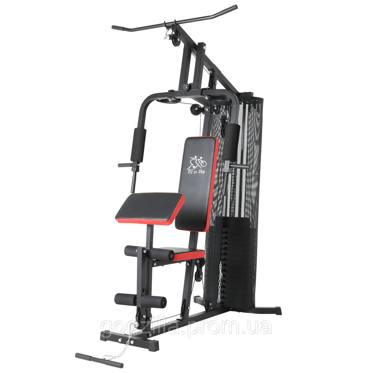 Силова станція, тренажер FitToSky ES-402 65кг, багатофункціональний, фото 1