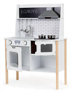 Дитяча кухня дерев'яна ігрові Ecotoys PLK537, звукові та світлові ефекти