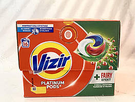 Vizir Platinum Pods +Fairy Efekt Візир капсули для прання 4-х компонентні 16 штук