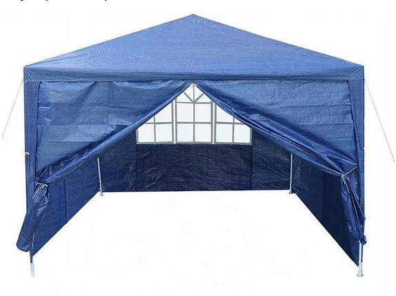 Павільйон садовий Avko Garden 3х3 м з 4 стінками, синій, фото 1