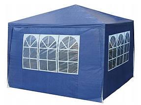 Павільйон садовий Avko Garden 3х3 м з 4 стінками, синій, фото 2
