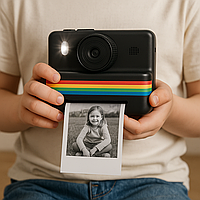 Дитячий фотоапарат з миттєвим друком без чорнил, цифрова фотокамера для дітей з термопринтером та екраном