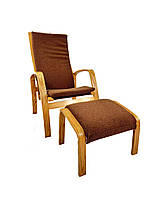 Крісло для відпочинку Avko ARC012 Natural Latte з підставкою