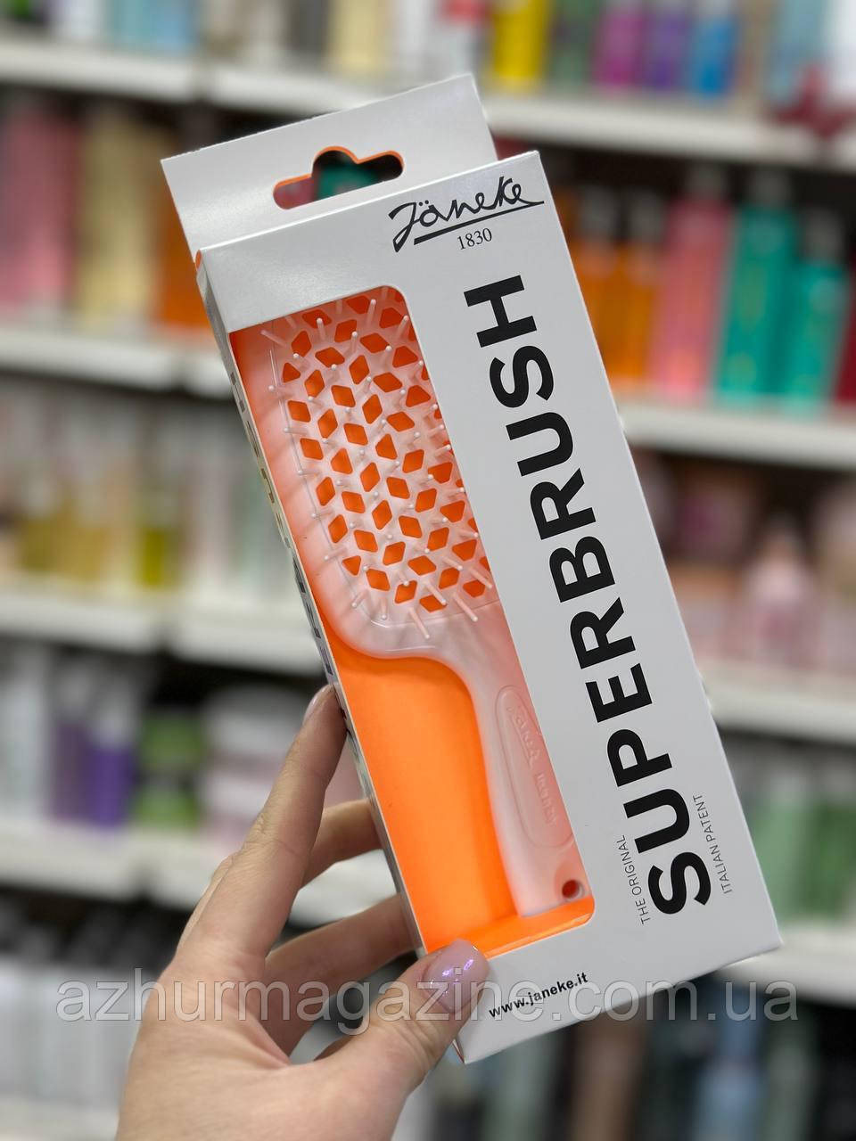 Щітка для волосся Janeke Superbrush біла однотонна SP226BB