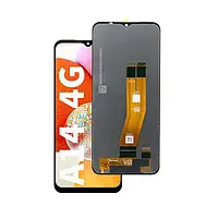 Дисплей (модуль) для Samsung A145R Galaxy A14 4G в зборі з сенсором black service orig