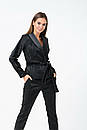 Костюм нарядний жіночий брючний стильний чорний Modna KAZKA MKRMD1450, фото 3