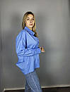 Сорочка жіноча базова блакитна MKAD3211-99, фото 3