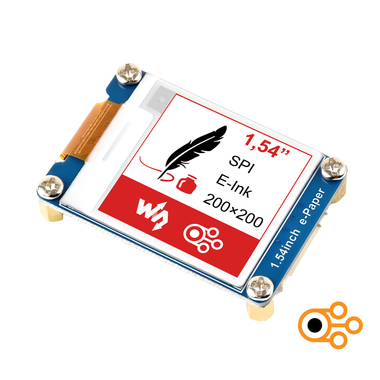 Дисплей Waveshare E-Paper 1,54” (200×200 / E-Ink / B-W-R), фото 1