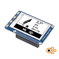 Дисплей Waveshare E-Paper 2,7” HAT (264×176 / E-Ink / B-W)