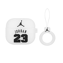 Силіконовий чохол Alitek для навушників Apple AirPods Pro Jordan 23 White