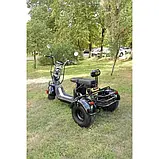 Електроскутер триколісний трицикл чорний MAXXTER TRIKE 2.0 Black. Запас ходу 70 км. Заряджання 8 год. Макс 35 км/год., фото 8