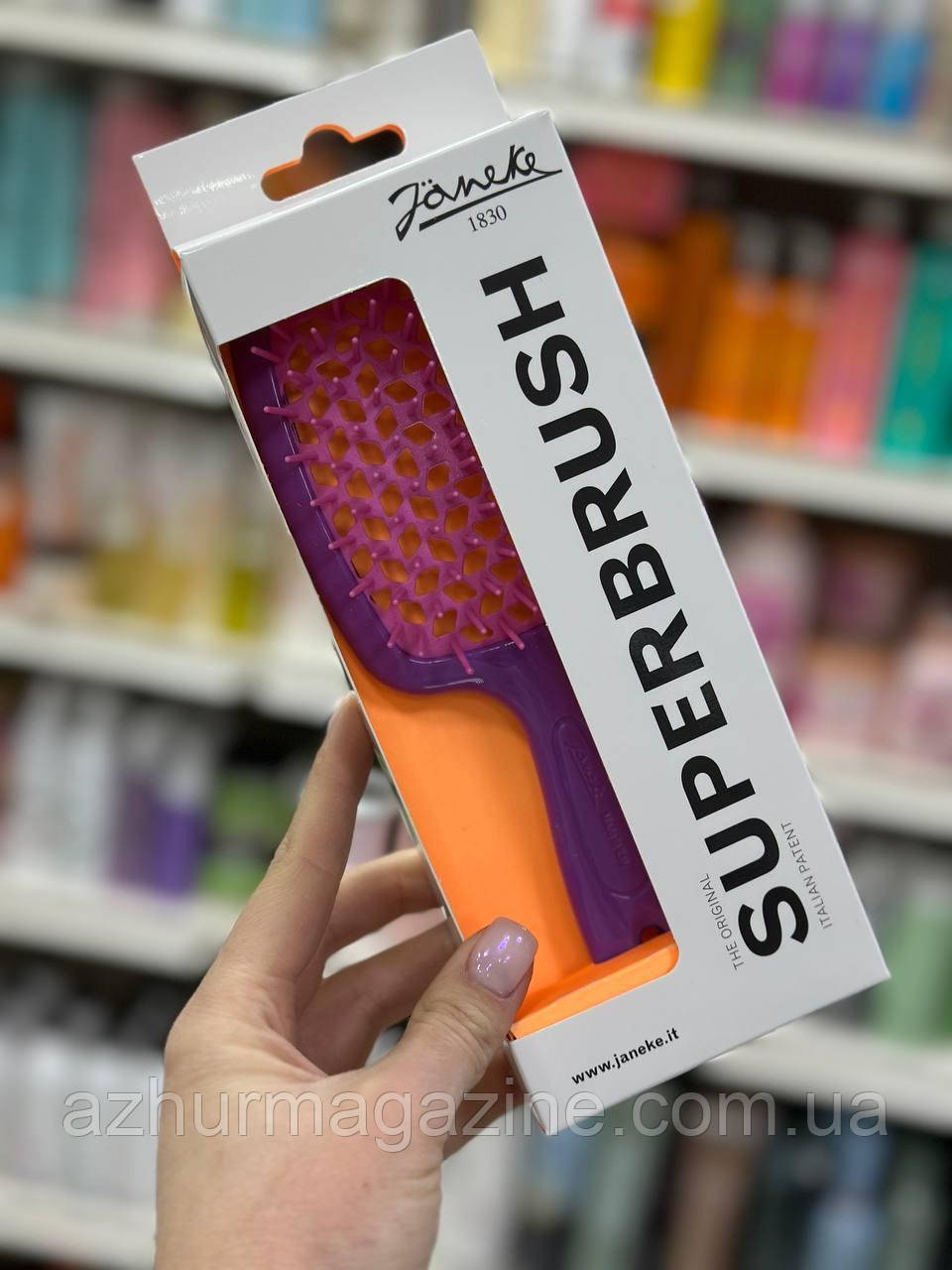 Щітка для волосся Janeke Superbrush фуксія з малиновим 86SP226VIO