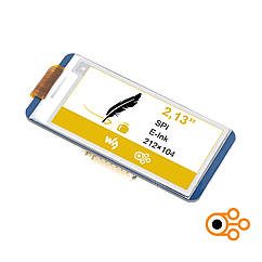 Дисплей Waveshare E-Paper 2,13” HAT (212×104 / E-Ink / B-W-Y)