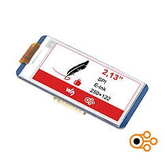 Дисплей Waveshare E-Paper 2,13” HAT (250×122 / E-Ink / B-W-R)