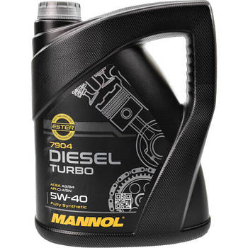 Mannol Diesel Turbo 5W-40 5 л, (MN7904-5) моторна олива
