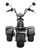 Електроскутер триколісний трицикл чорний MAXXTER TRIKE Black. Запас ходу 70 км. Заряджання 8 год. Макс 35 км/год., фото 5