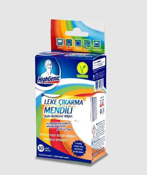Серветки для видалення плям HighGenic Premium 10шт