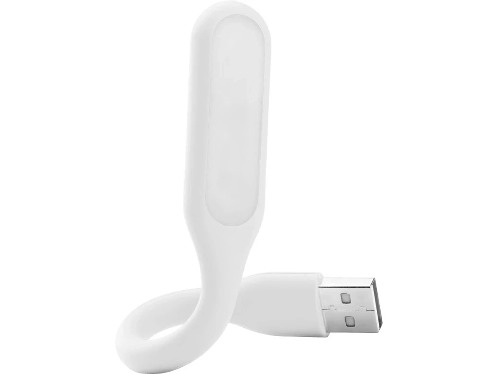Гнучка світлодіодна лампа з USB роз'ємом 1.2W, лампа для Power Bank, комп'ютера, ноутбука, холодне світло, біла