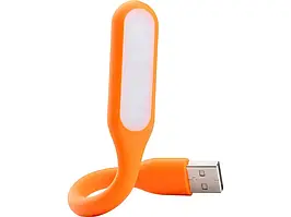 Гнучка світлодіодна лампа з USB роз'ємом 1.2W, лампа для Power Bank, комп'ютера, ноутбука, холодне світло, помаранчева
