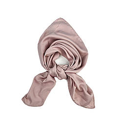 Хустка жіноча однотонна LuckyLOOK атлас рожева ІМРІ 70x70 см 472-761