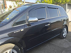 Накладки на дзеркала 2005-2008 (2 шт., нерж.) для Opel Zafira B рр