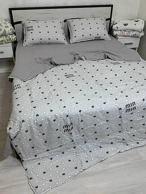 Постільна білизна з літньою ковдрою Євро, фото 1