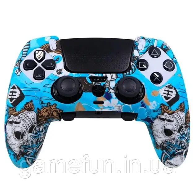 Силіконовий чохол для геймпада PS5 Dualsense Edge графіті Just ride dirty, фото 1