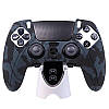 Силіконовий чохол для геймпада PS5 Dualsense Edge (чорний камуфляж), фото 2
