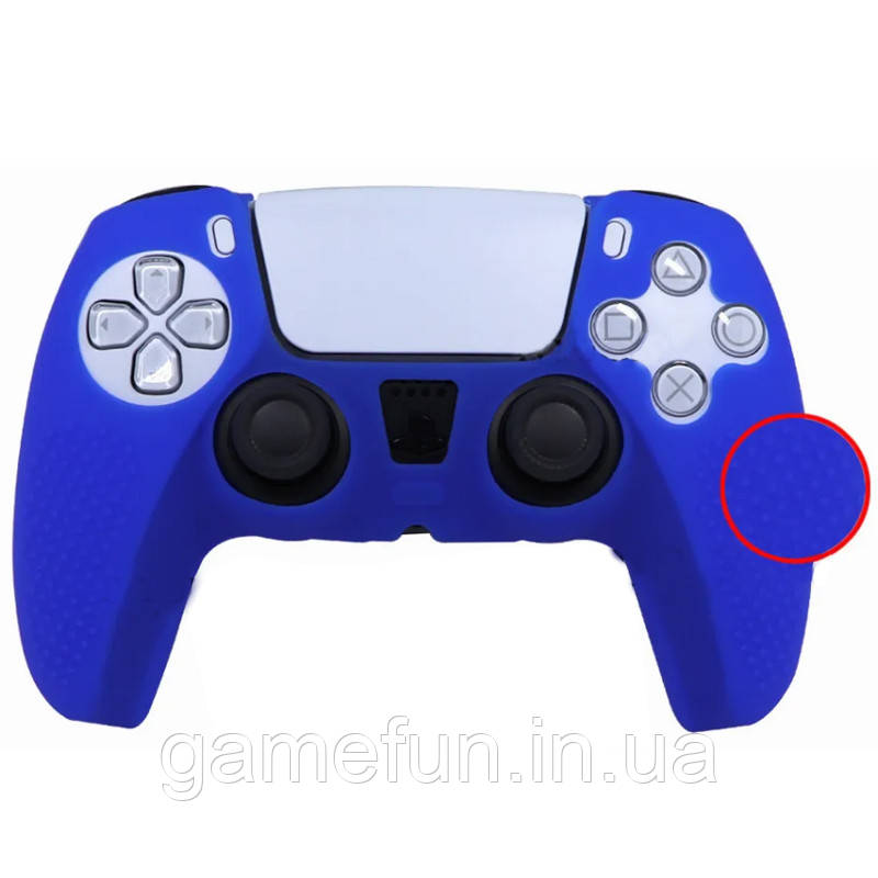 Силіконовий чохол для джойстика PS5 Dualsense синій, фото 1