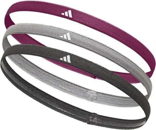 В'язання на голову Adidas Hairbands 3pk чорний, сірий, бордовий Уні One Size ADAC-16201-NL (Оригінал), фото 1