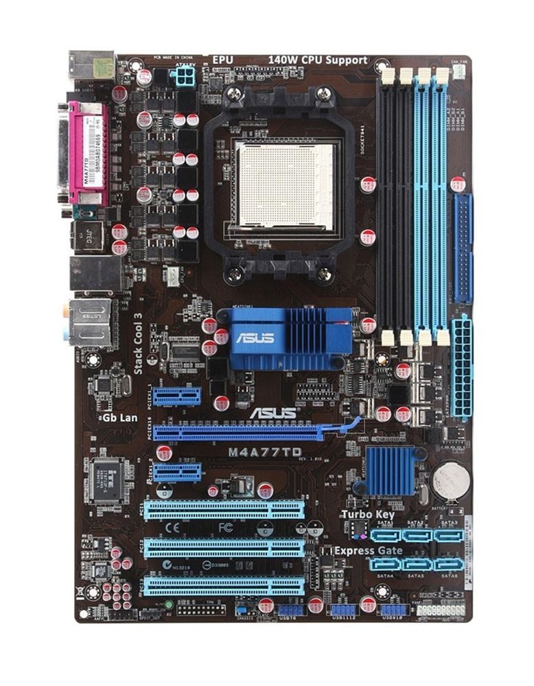 ТОПОВА Плата під AMD SAM3 на DDR3! ASUS M4A77TD 140W READY !! Розуміє АБСОЛЮТНО ВСІ 2-6 ЯДЕРНІ ПРОЦИ AM3
