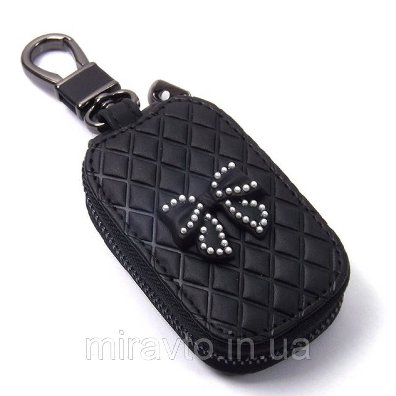 ЧОХОЛ ДЛЯ КЛЮЧІВ З КАРАБІНОМ Бантик GUCCI шкіра