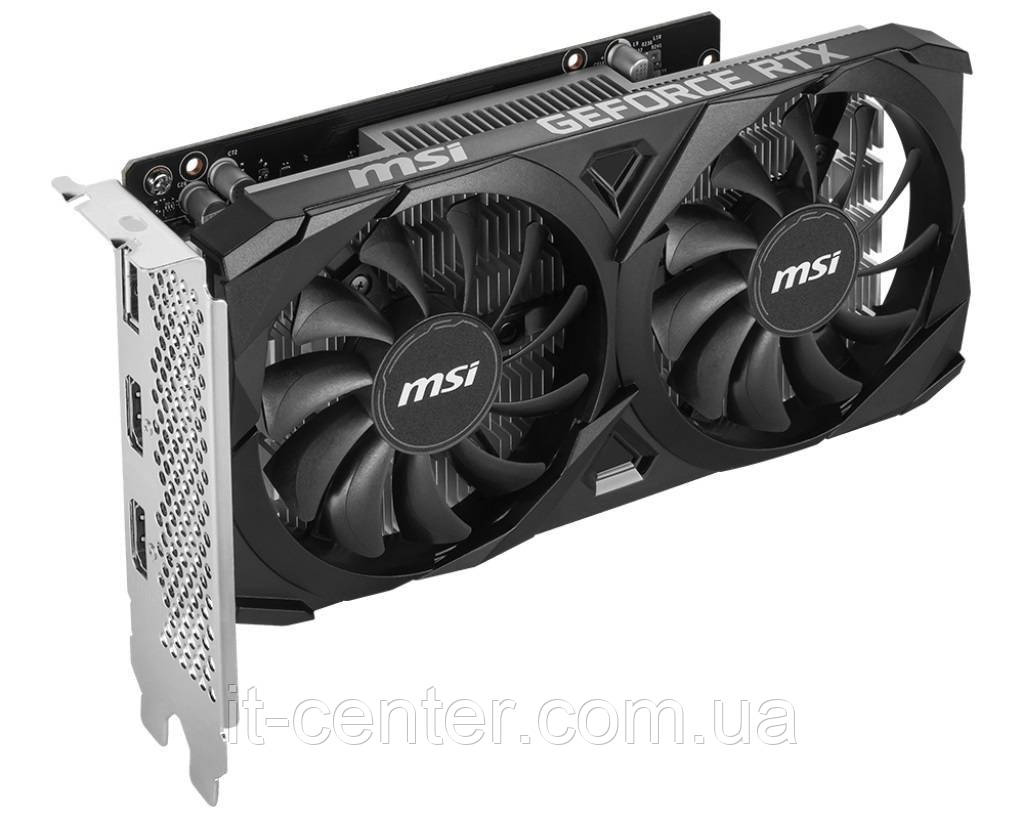 Відеокарта GF RTX 3050 6GB GDDR6 Ventus 2X OC MSI (GeForce RTX 3050 VENTUS 2X 6G OC)