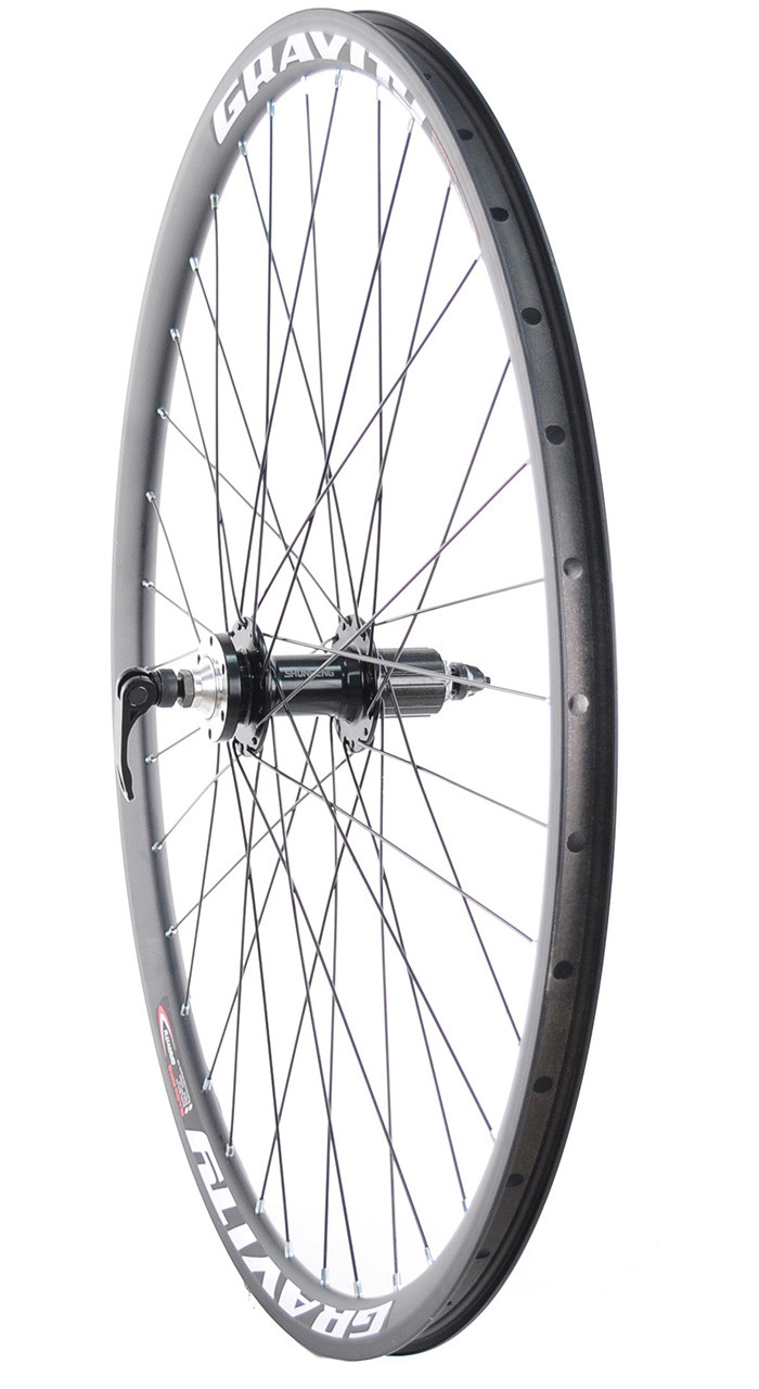 Колесо велосипедне заднє 29-28" Gravity, Shunfeng SF-A217R Disk, Проми, Касета 8/9/10, 14Gх36Н, єксцентрик