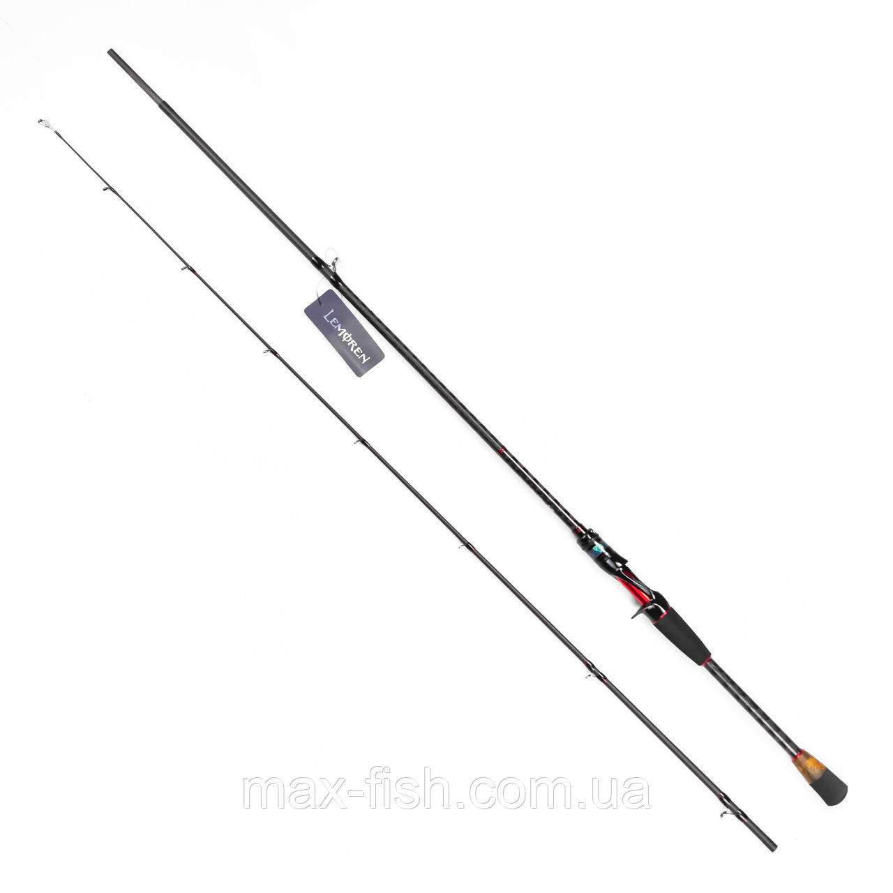 Спінінг Cobra King Red 2,10 м тест 5-15 г під мультиплікаторну котушку Карбон, фото 1