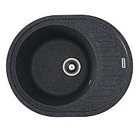 Гранітна мийка для кухні VALESO 6250 SOUL матова Графіт