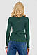 Кофта жіноча однотонна базова, колір зелений, 244R2032, фото 4