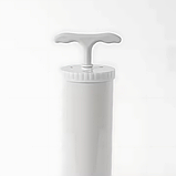 Насос ручний для вакуумних пакетів, розмір 24×4.5см, білий, фото 4