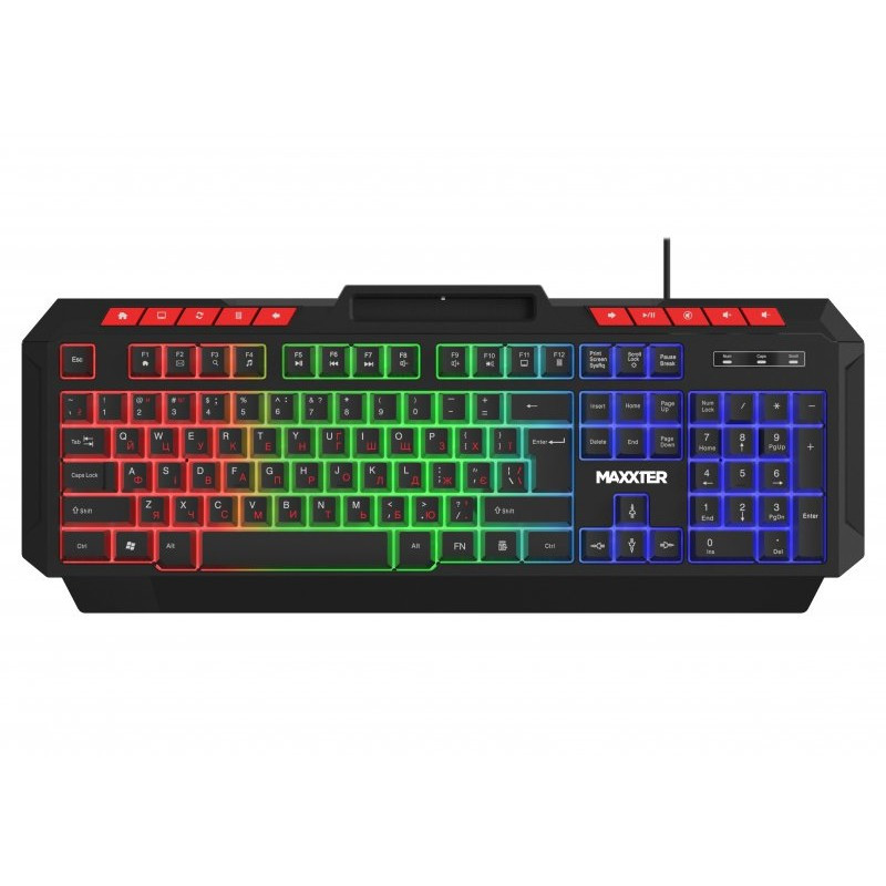 Клавiатура Maxxter KBG-UML-02B-UA Black, фото 1