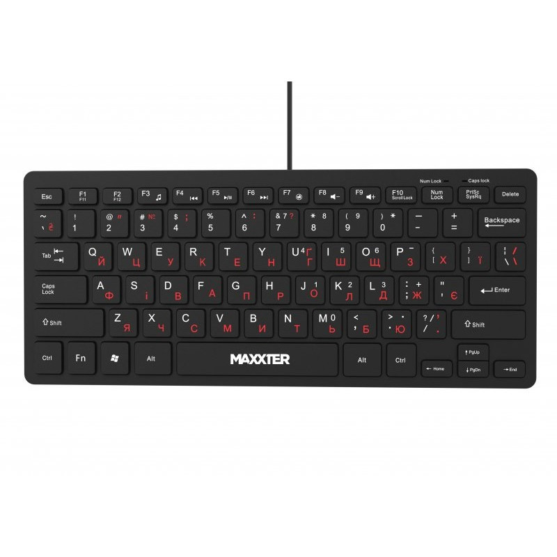 Клавiатура Maxxter KBM-C01B-UA Black, фото 1